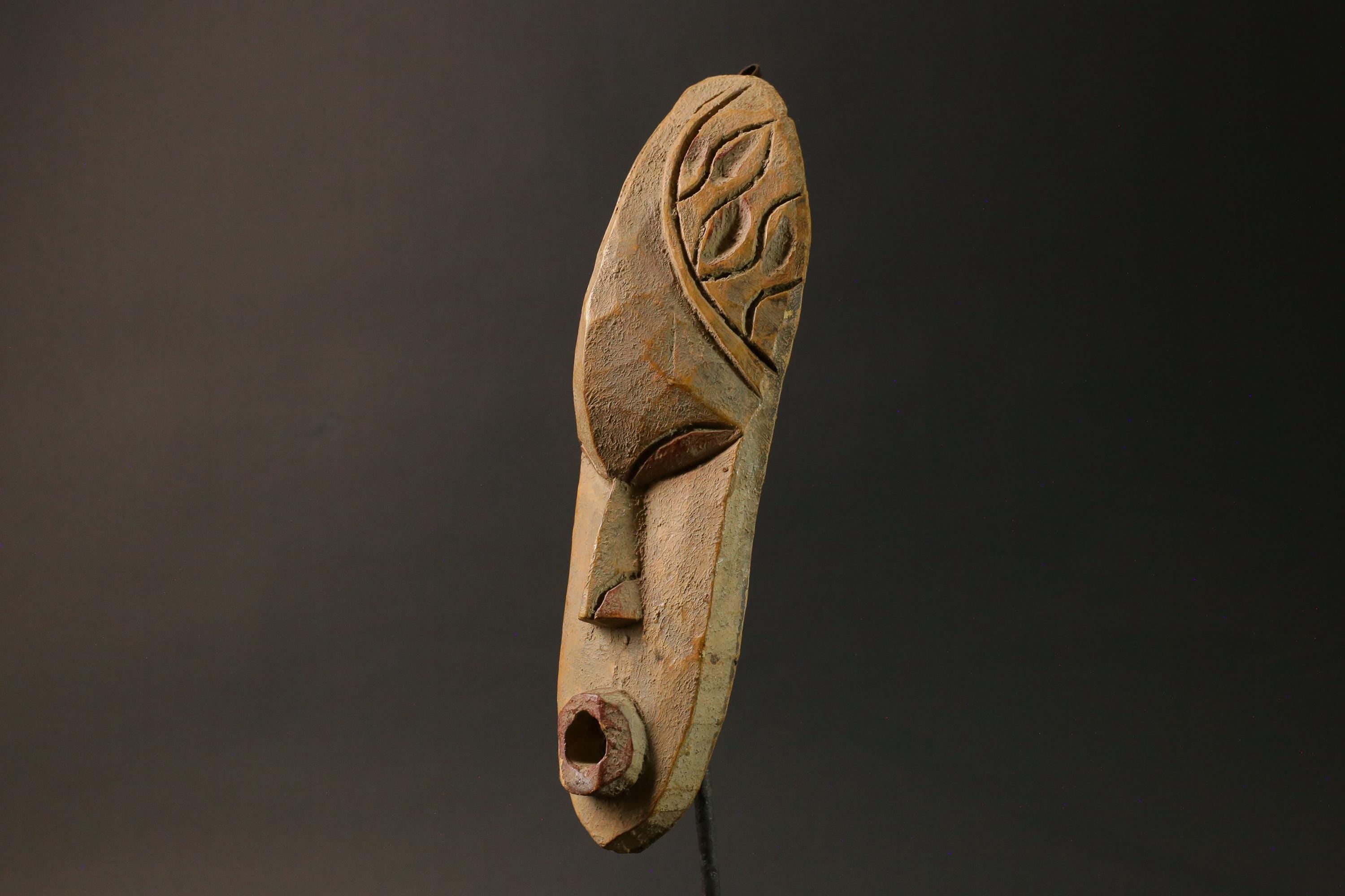 African wood mask Dan Mask Tribal Wood Hand Carved Vintage Masks for wall-7561