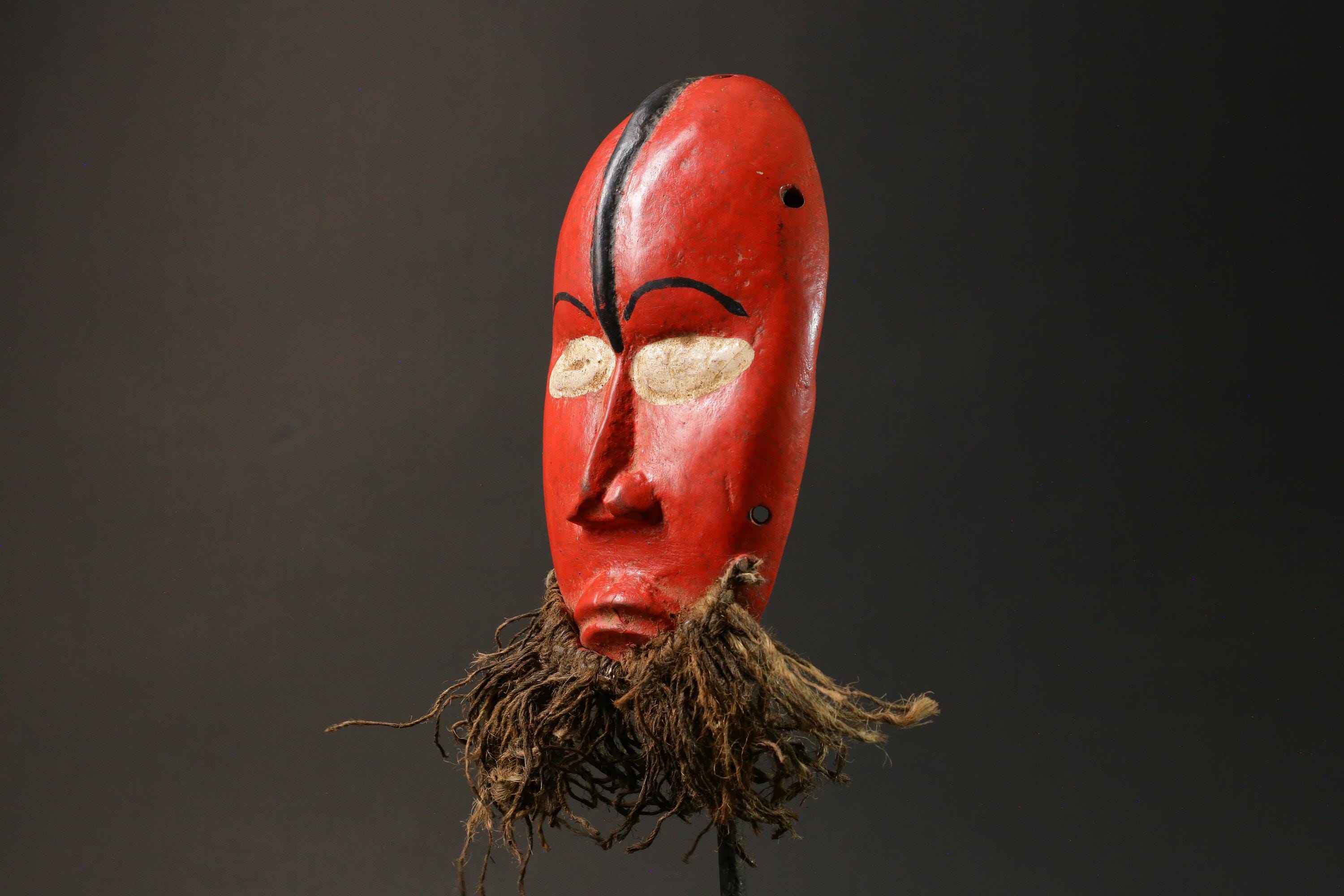 African Face Mask Wood Wall Hanging Pattern Dan hand carved Home Décor mask For Wall-G2940