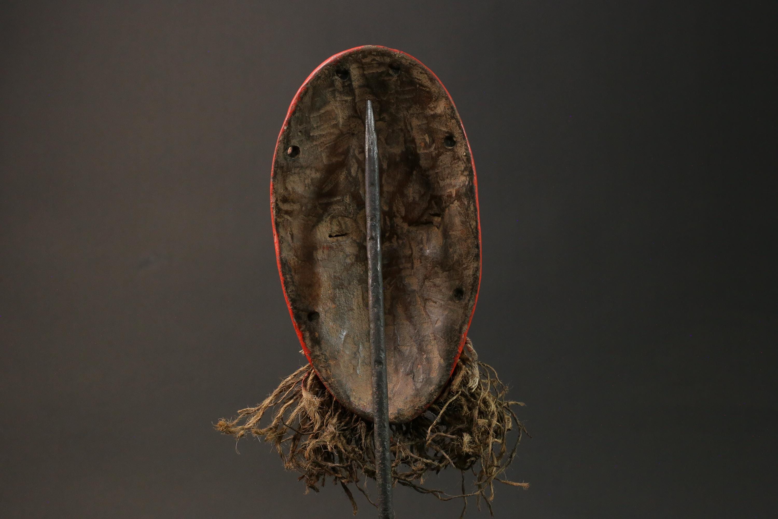 African Face Mask Wood Wall Hanging Pattern Dan hand carved Home Décor mask For Wall-G2940