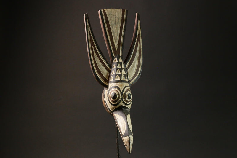 African wood mask antiques Old Bobo Bird Dance Mask Helmet Burkina Faso Masks for wall-G1336