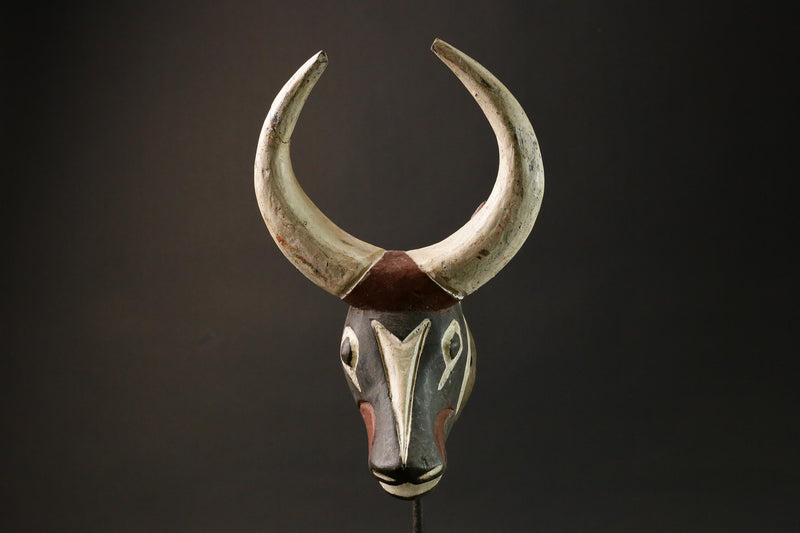 African wood mask antiques Bobo Bush Cow Mask Burkina Faso Masks for wall-G1332