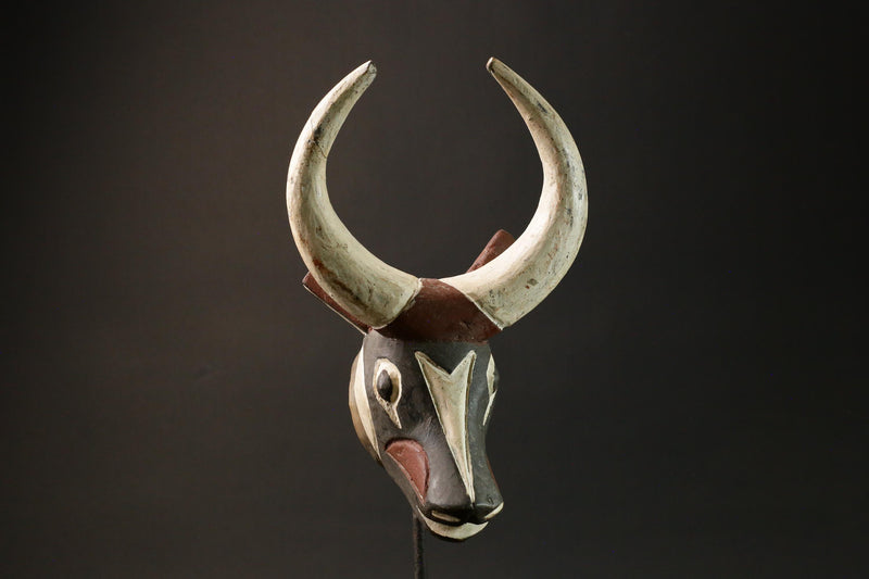 African wood mask antiques Bobo Bush Cow Mask Burkina Faso Masks for wall-G1332