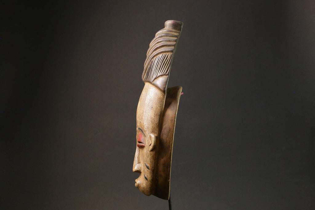 African wood mask antique Tribal Handicraft Baule Masks for wall Baule -9007