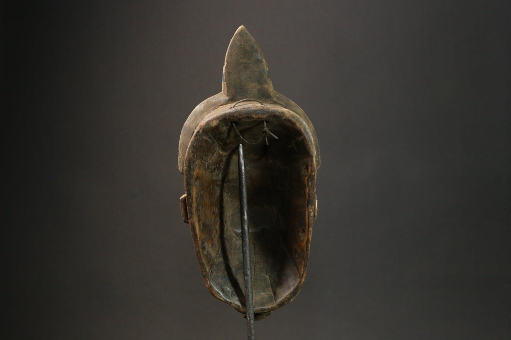 African wood mask antiques Guru Tribe Tribe Vintage Baule Mask Wall Tribal-8992