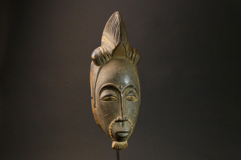 African wood mask antiques Wood Hand Carved Wall Hanging tribal Guro mask-7610