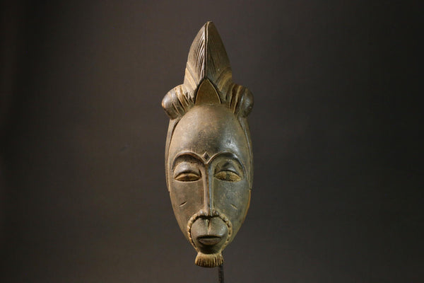 African wood mask antiques Wood Hand Carved Wall Hanging tribal Guro mask-7610