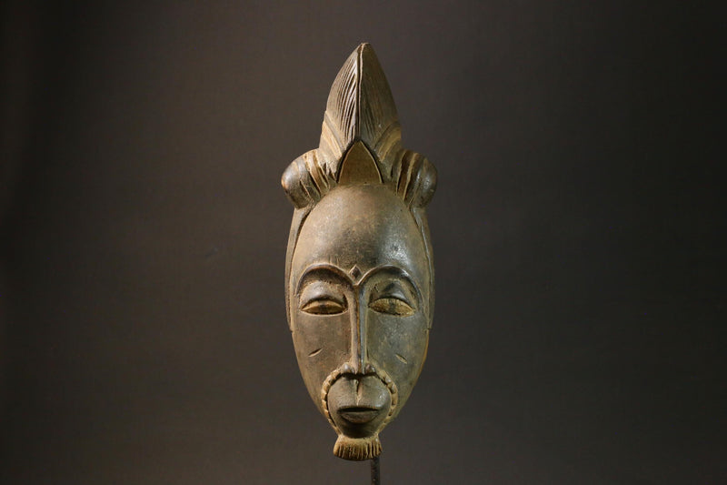 African wood mask antiques Wood Hand Carved Wall Hanging tribal Guro mask-7610