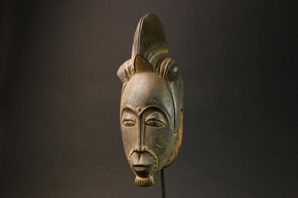 African wood mask antiques Wood Hand Carved Wall Hanging tribal Guro mask-7610