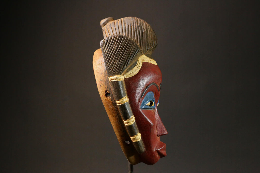 African Tribal Wood masks Guro vintage African mask large African Masks for wall-G2946