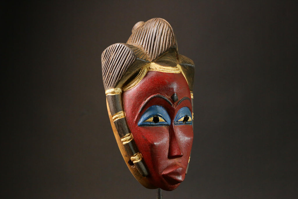 African Tribal Wood masks Guro vintage African mask large African Masks for wall-G2946
