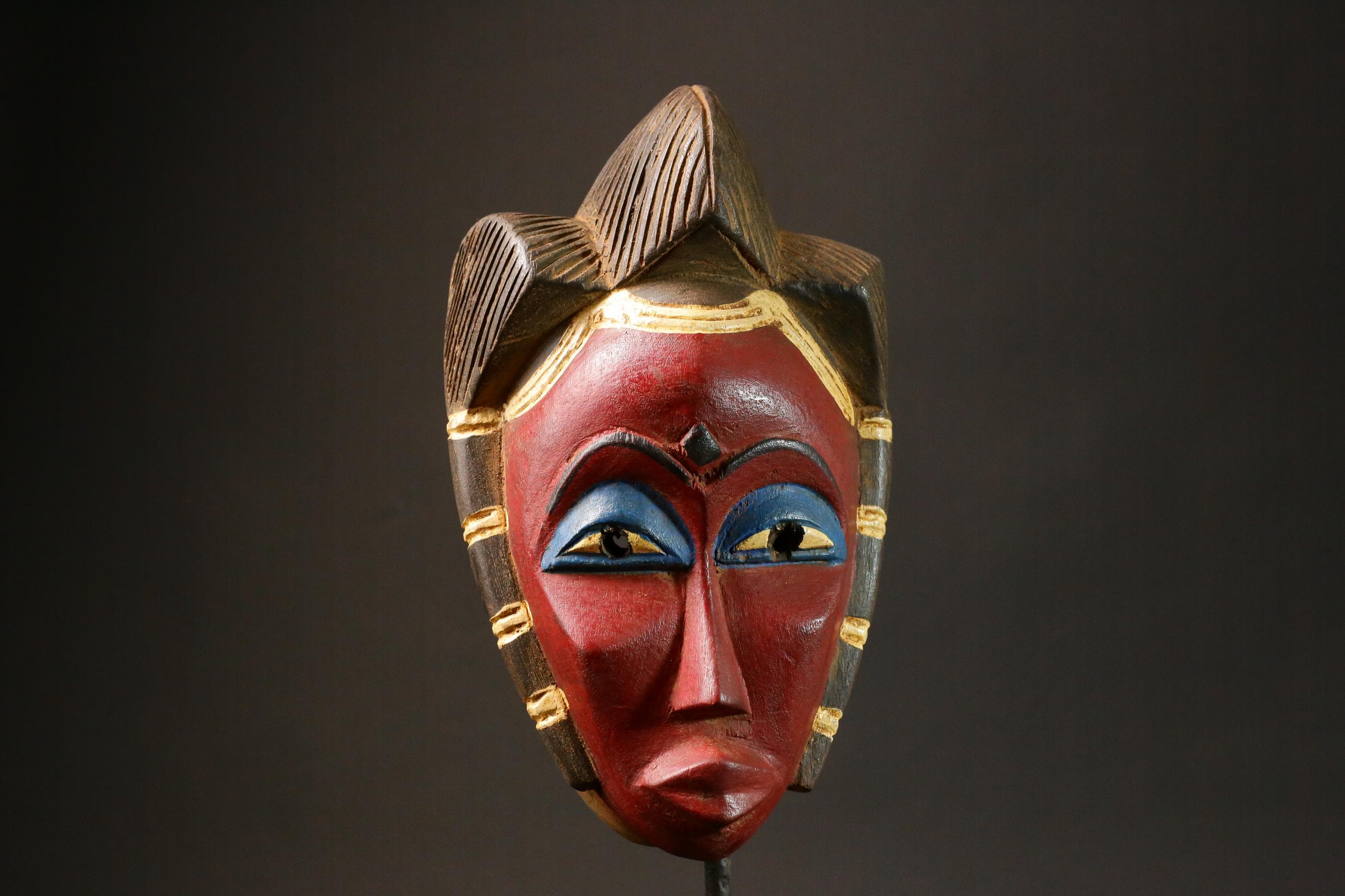 African Tribal Wood masks Guro vintage African mask large African Masks for wall-G2946