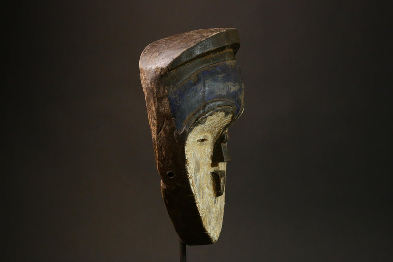 African Vintage Hand-Carved African Lega Masks Unique Wooden Wall Hanging Decor-G1617