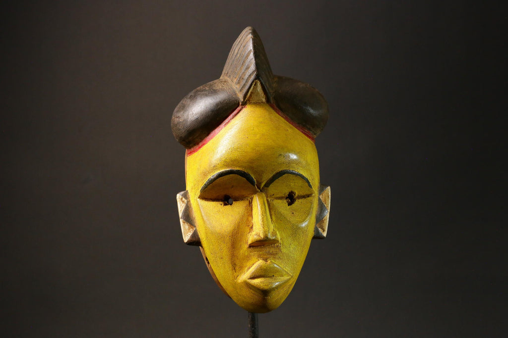 African Guro Baule carved Wall Hanging Traditional Vintage Wall Hanging Masks for wall-G2959