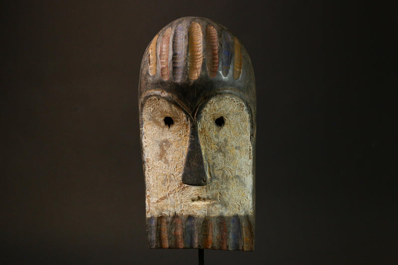 African Mask Hand Carved African Tribal Masks Lega Bwami Faces Unique Wooden Wall Decor G1611