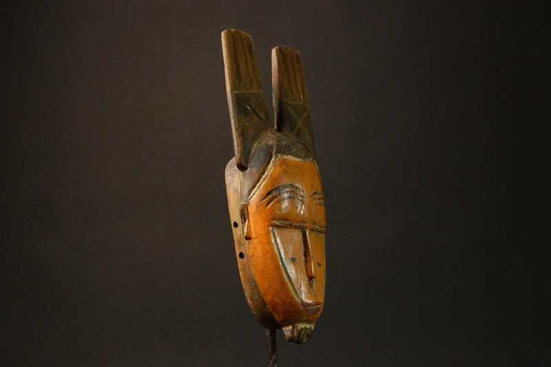 African Mask Hand-Carved African Guro Tribal Masks Unique Wooden Wall Hanging Art Decor 9246