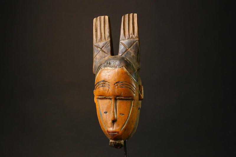 African Mask Hand-Carved African Guro Tribal Masks Unique Wooden Wall Hanging Art Decor 9246