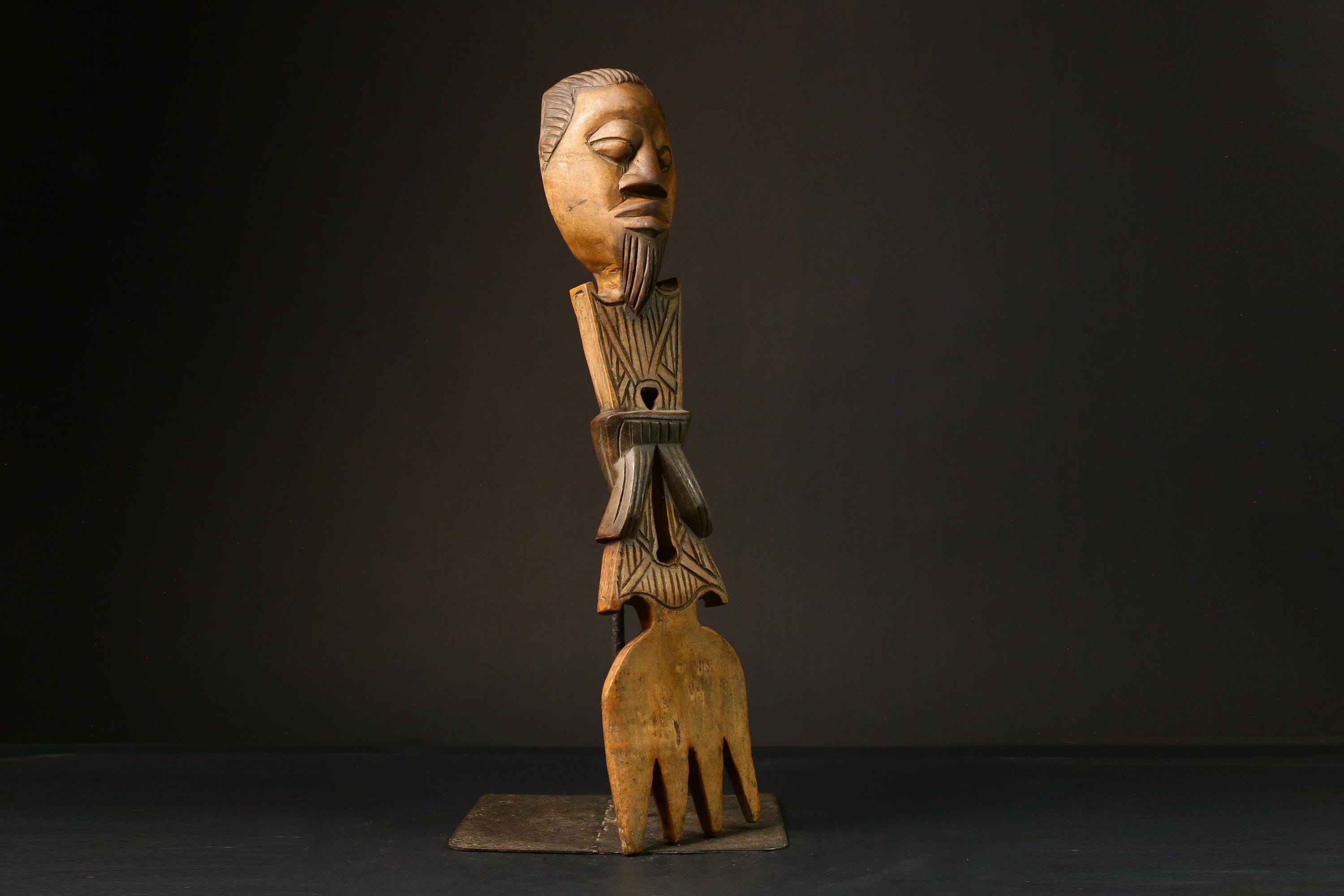 African primitive decor African Ashanti Comb Ghana Prestige Status Comb Decorative Hair Accessory -G3207