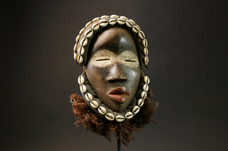 African mask wood African real figure DAN Wall Hanging masks for wall-9034