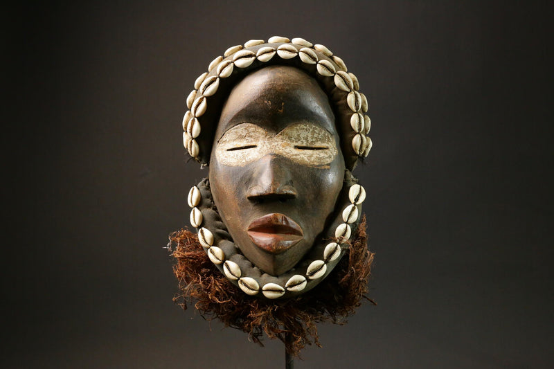 African mask wood African real figure DAN Wall Hanging masks for wall-9034