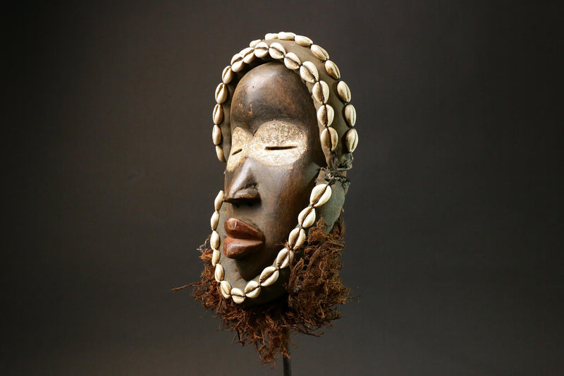 African mask wood African real figure DAN Wall Hanging masks for wall-9034