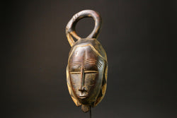 African Tribal Wood mask Baule Tribal Wall Hanging Primitive Masks for wall-7751