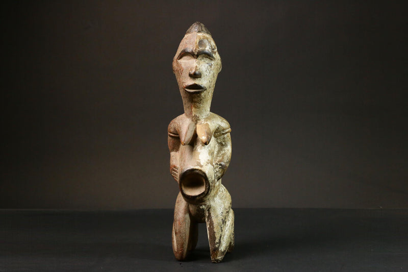 African statue wooden Figure Home Décor Sculpture Tribal Art Carved Art- 7749