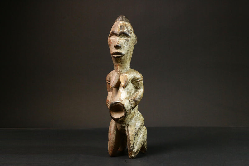 African statue wooden Figure Home Décor Sculpture Tribal Art Carved Art- 7749