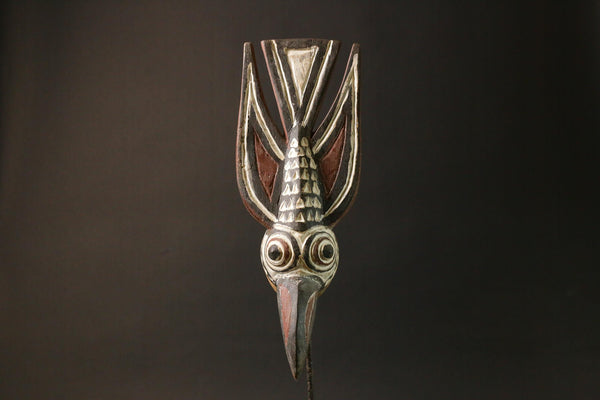 African Tribal Wood masks Mask Face Old Bobo Bird Dance Masks for wall-G1342