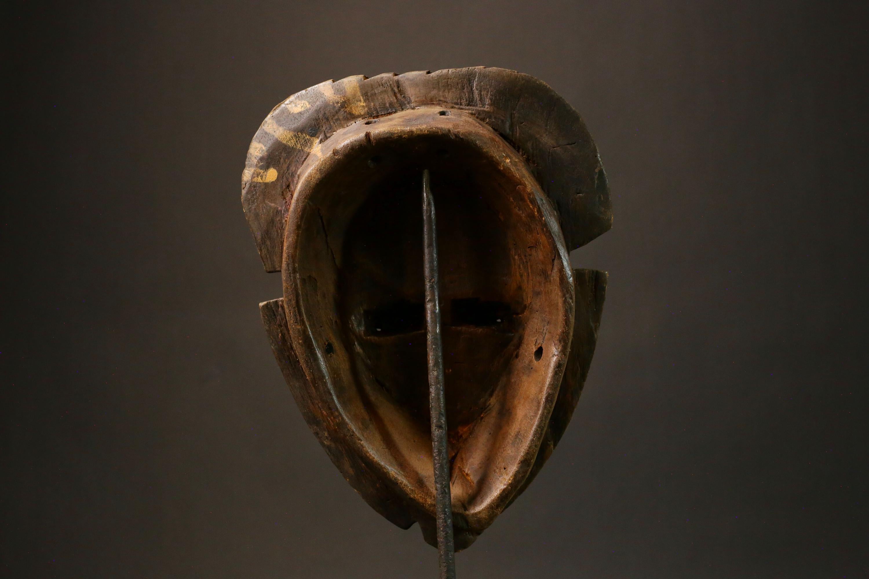 African mask Antique Hand-Carved Guro Mask African Primitive Art Wooden Home Decor Collectible 7993