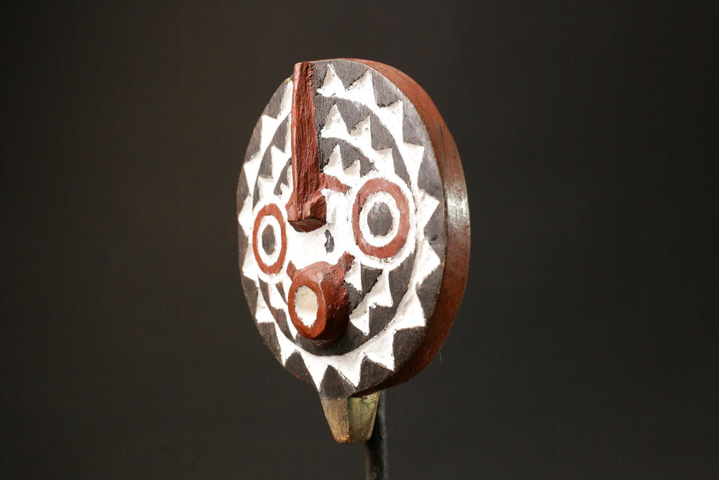 African Mask Tribal Face Mask Sun Mask Bwa Mossi Burkina Faso mask Masks for wall-G2964
