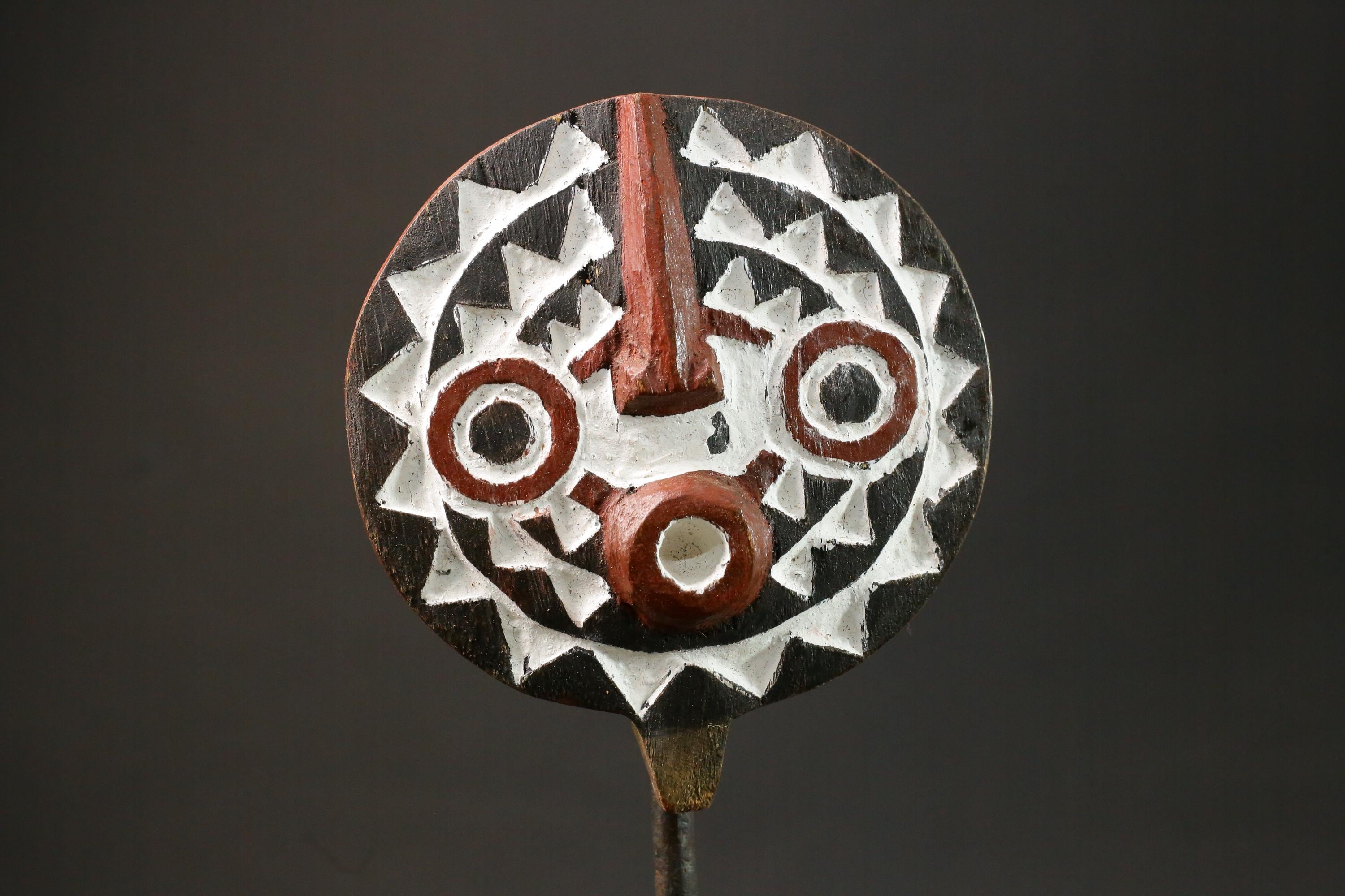 African Mask Tribal Face Mask Sun Mask Bwa Mossi Burkina Faso mask Masks for wall-G2964