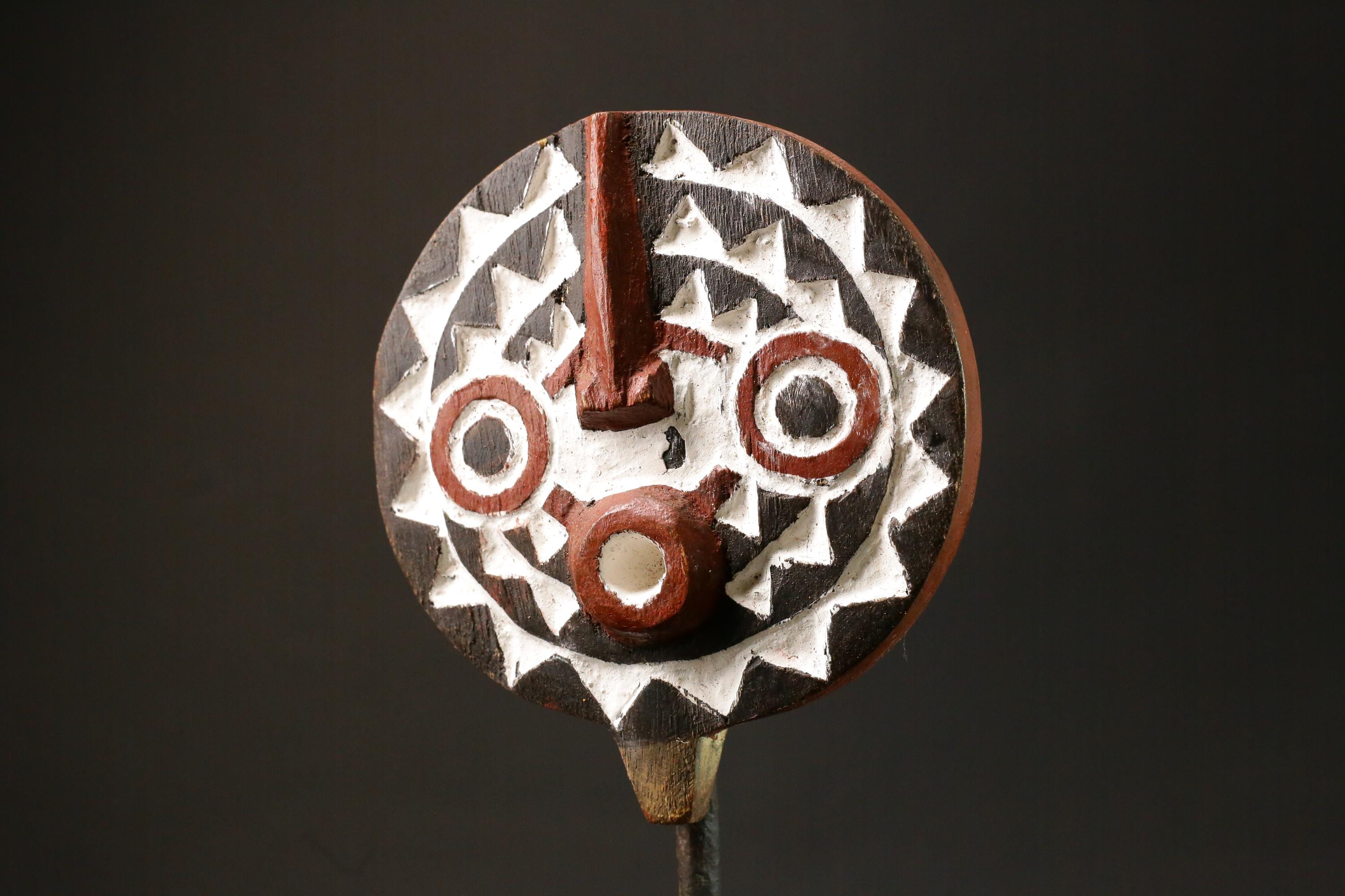 African Mask Tribal Face Mask Sun Mask Bwa Mossi Burkina Faso mask Masks for wall-G2964