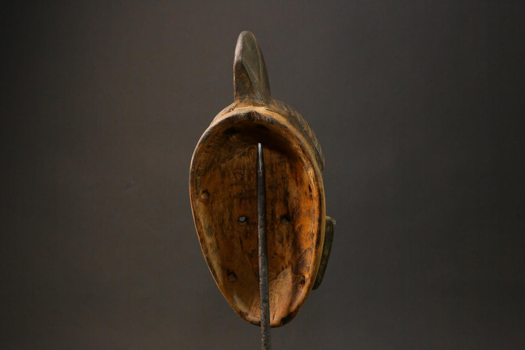 African mask Use tribal Baule Wall Hanging Primitive Art Collectibles Masks for wall-G2972