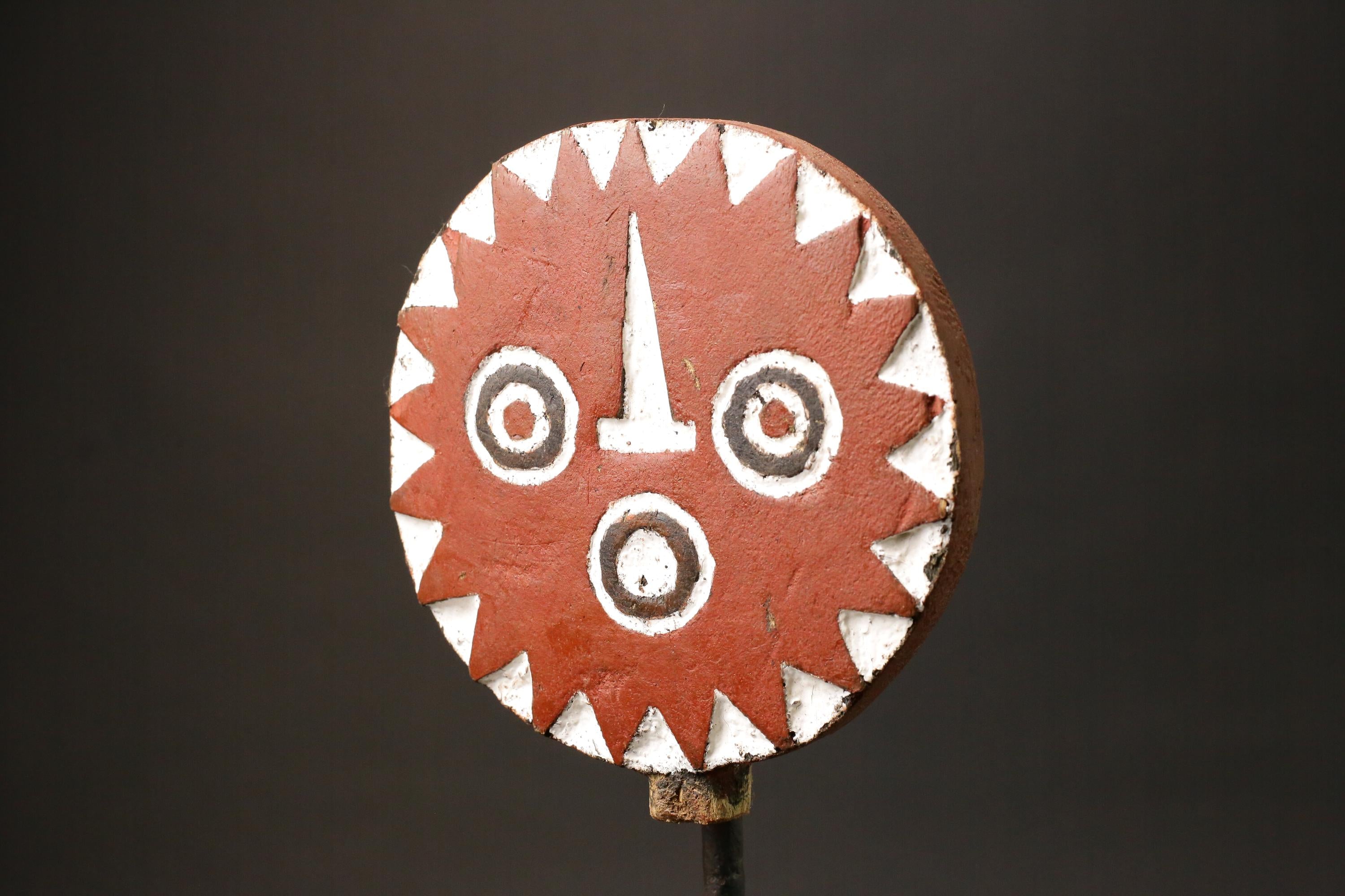 African Mask Tribal Face Mask Sun Mask Bwa Mossi Burkina Faso mask Masks for wall-G2974