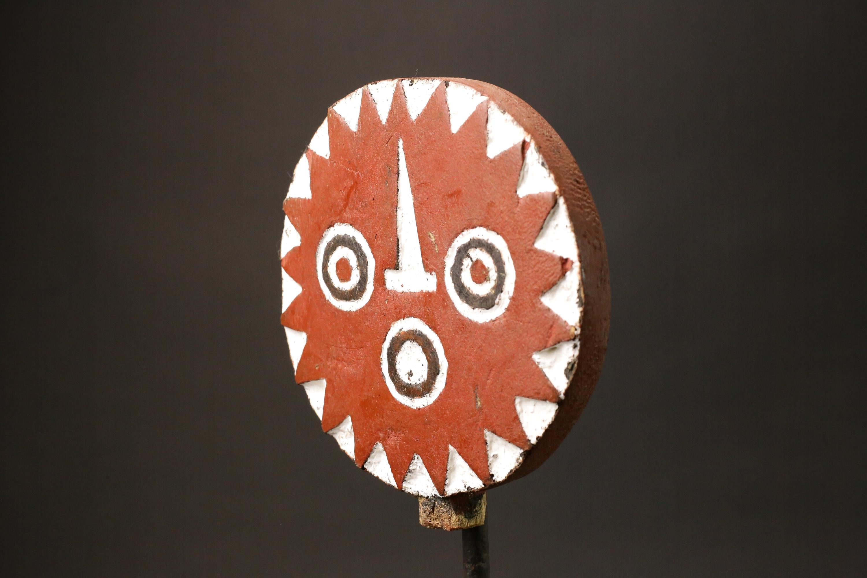 African Mask Tribal Face Mask Sun Mask Bwa Mossi Burkina Faso mask Masks for wall-G2974