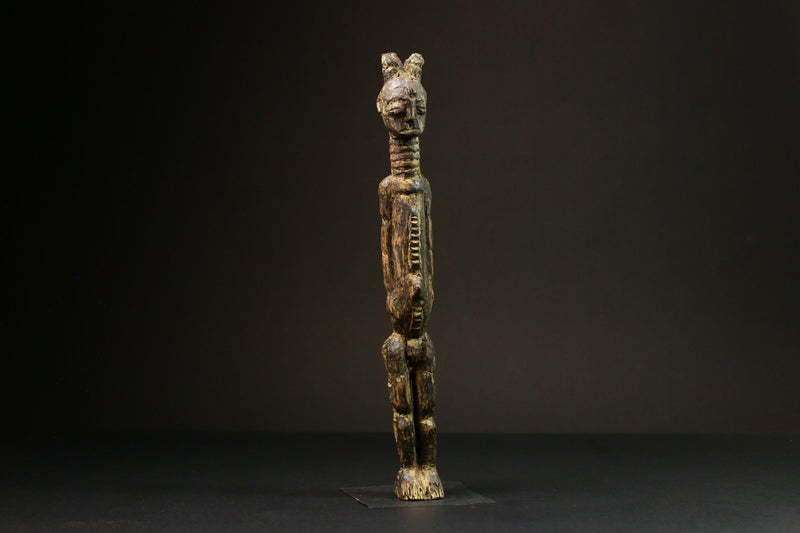 African Nkisi N'kondi Power Figure primitive art Carved Wooden Tribal Art Decor -G1571