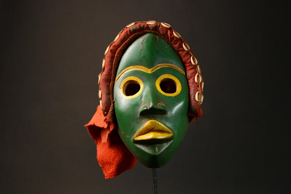 African Mask Antique Dan Go Ge Mask primitive art Vintage Tribal Face Art Collectible Decor-G3226