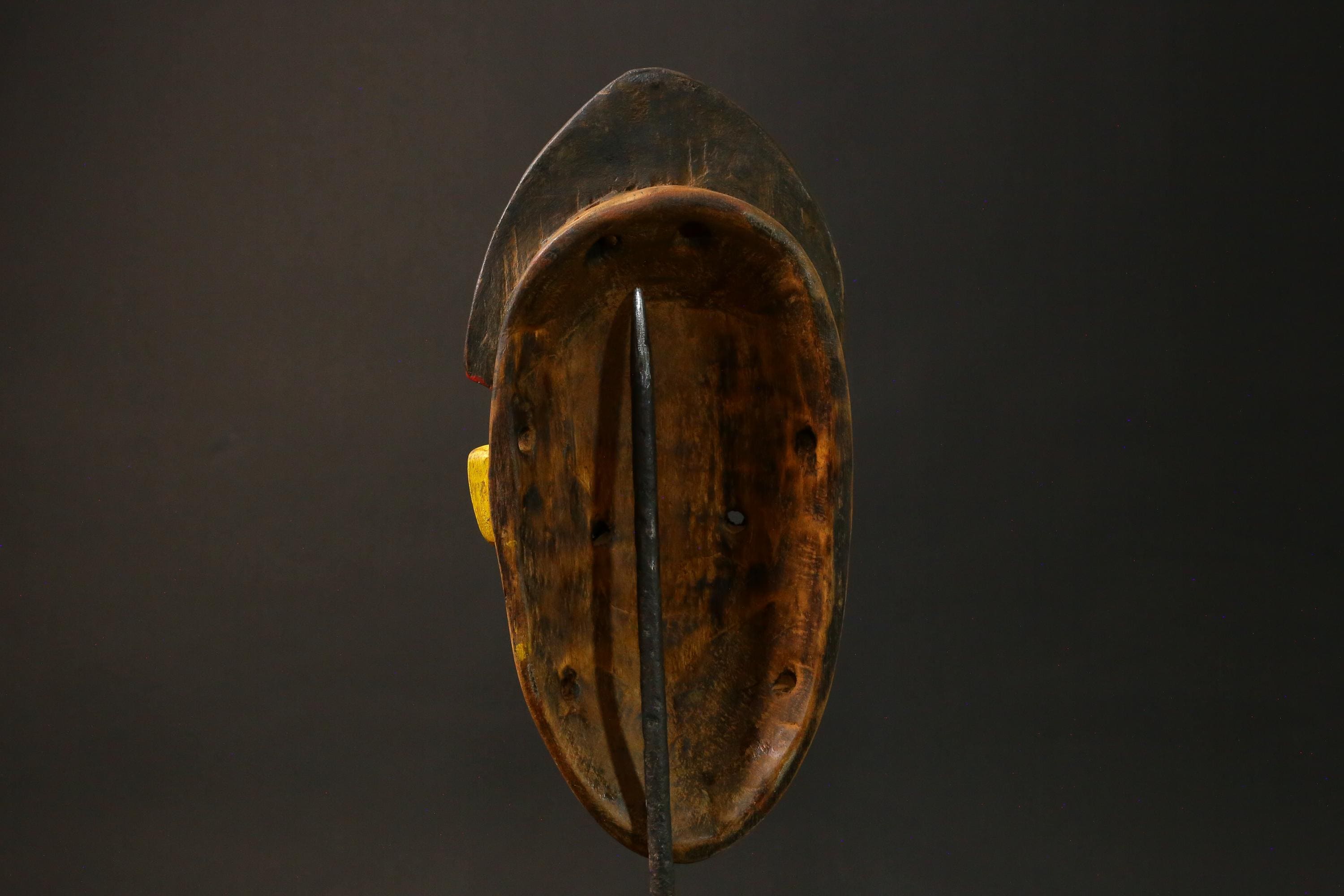 African wood mask Baule antiques Home Décor Hand Carved Masks for wall-G2981