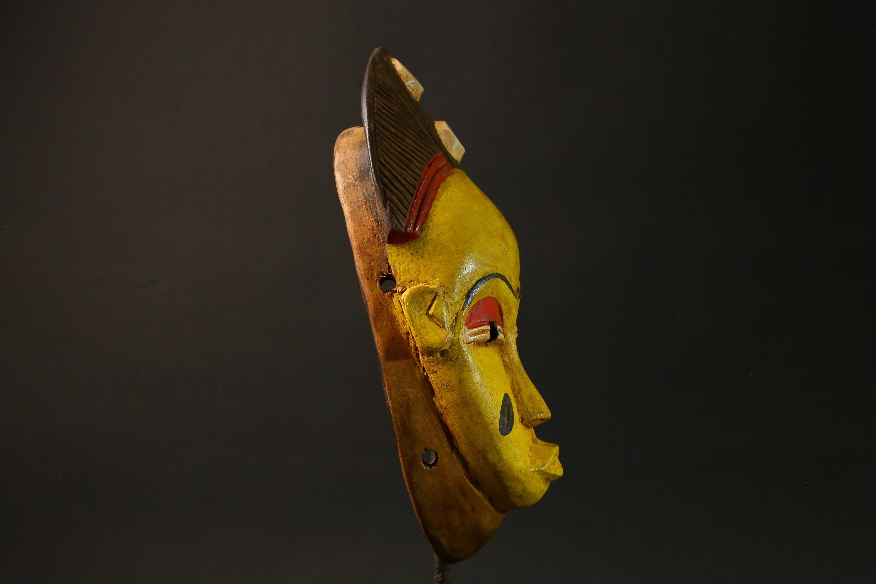 African wood mask Baule antiques Home Décor Hand Carved Masks for wall-G2981