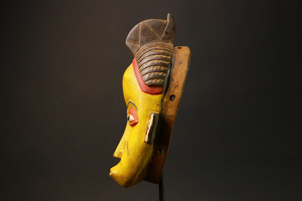 African Masks Tribal Face Vintage Carved Wood Hanging Guro Guro Masks for wall-G2987