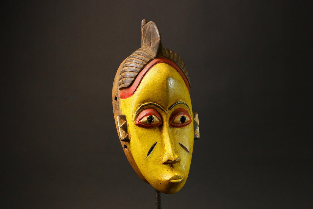 African Masks Tribal Face Vintage Carved Wood Hanging Guro Guro Masks for wall-G2987