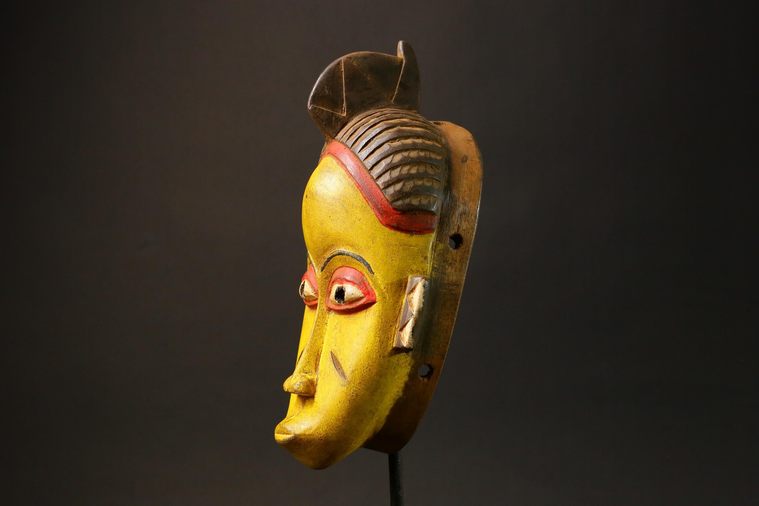 African Masks Tribal Face Vintage Carved Wood Hanging Guro Guro Masks for wall-G2987