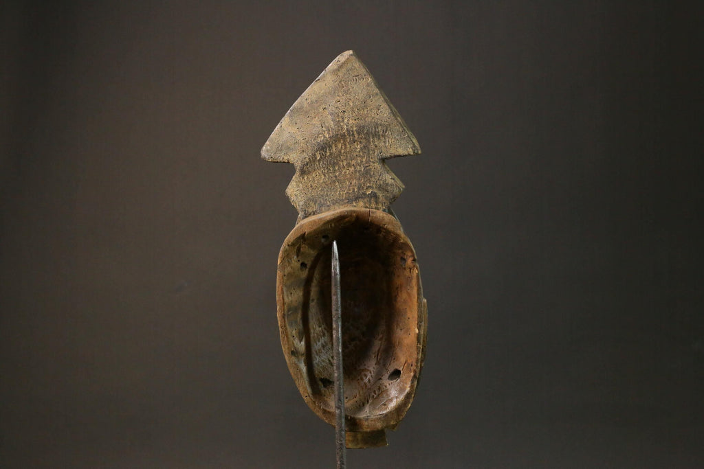 African Masks Baule Antique wall hanging primitive art Masks for wall-7773