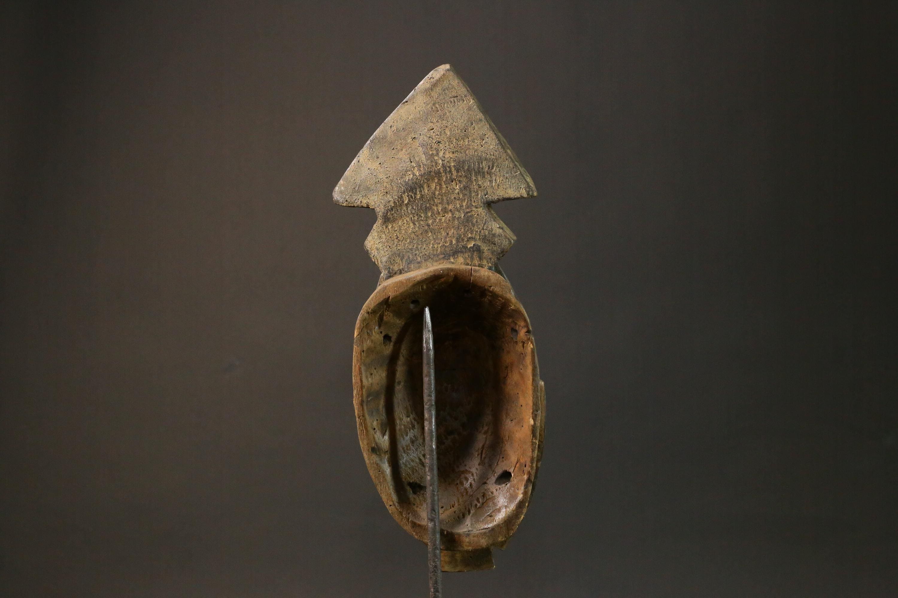 African Masks Baule Antique wall hanging primitive art Masks for wall-7773