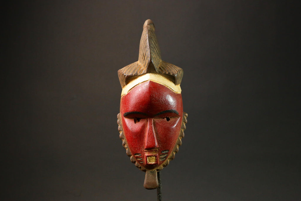 African Masks Ttribal Baule Wall Hanging Home Décor Mask for wall-G2990