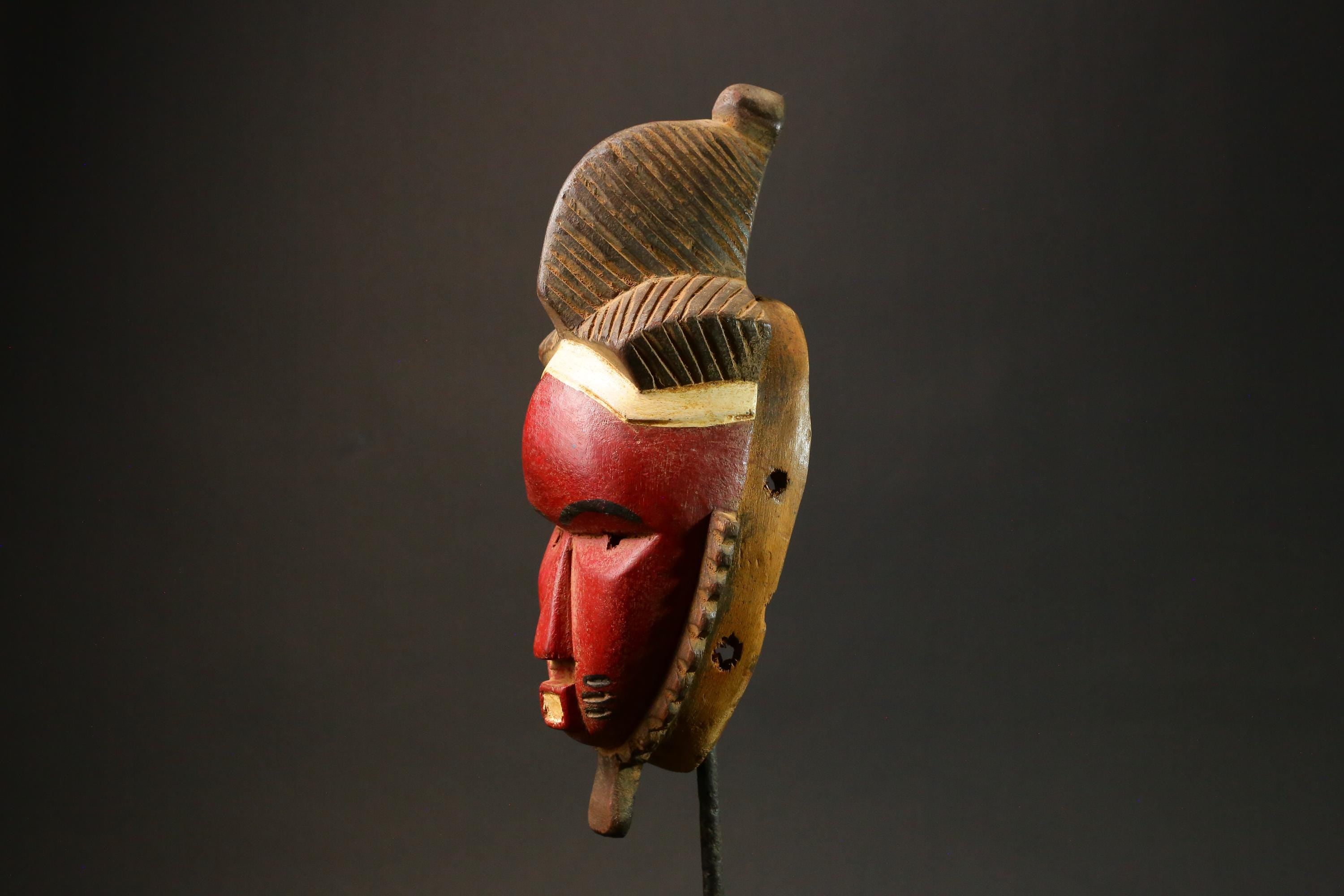 African Masks Ttribal Baule Wall Hanging Home Décor Mask for wall-G2990