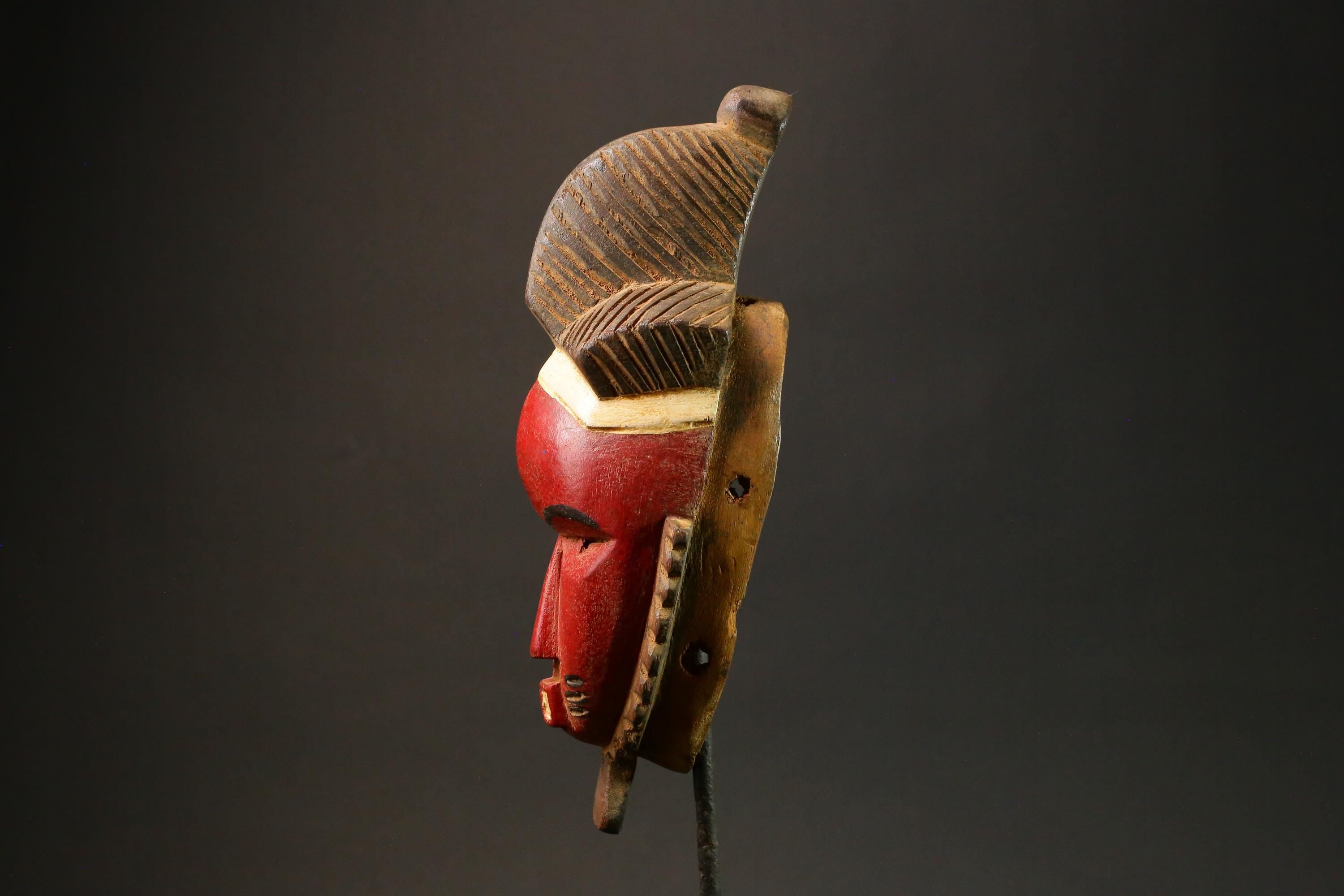 African Masks Ttribal Baule Wall Hanging Home Décor Mask for wall-G2990