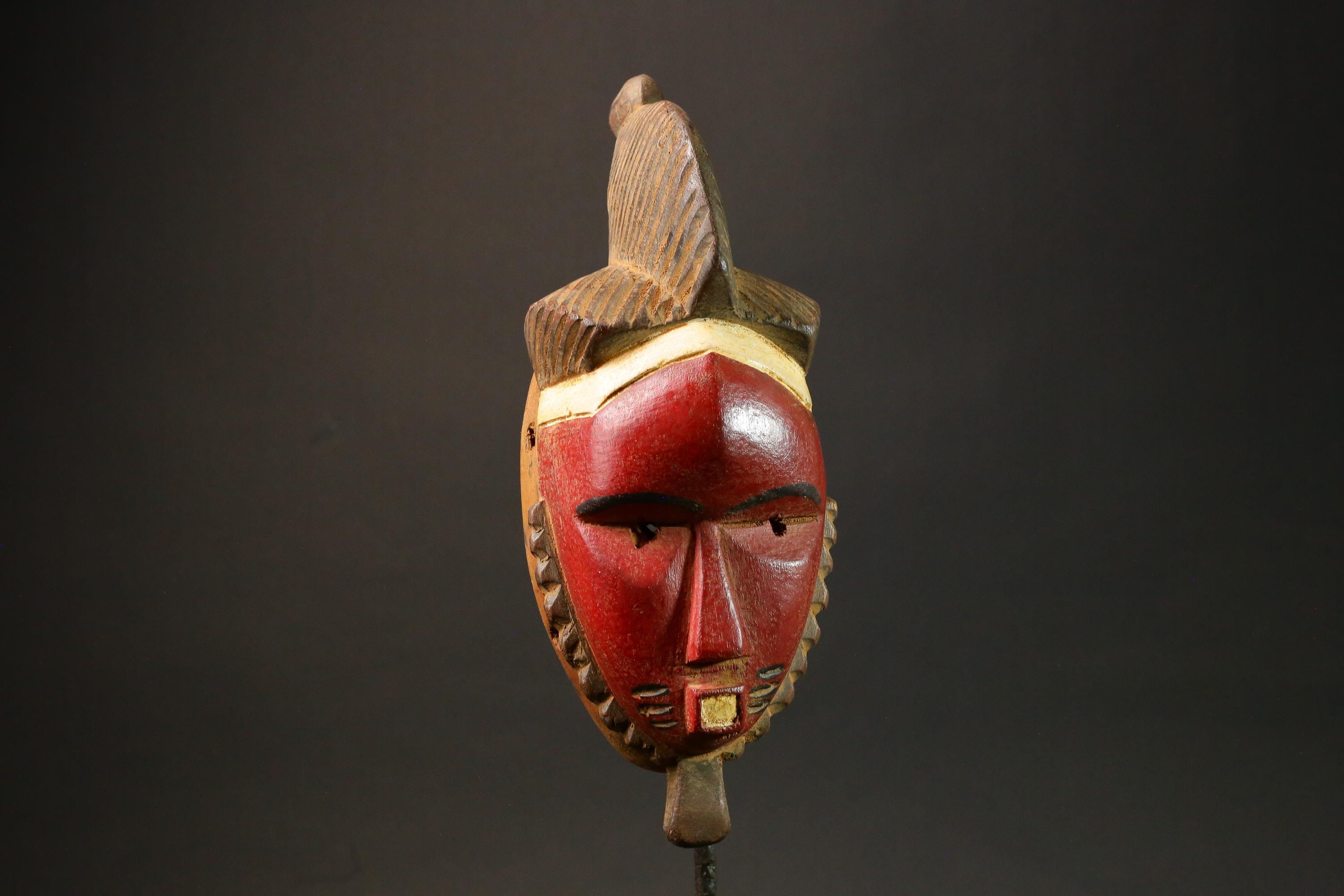 African Masks Ttribal Baule Wall Hanging Home Décor Mask for wall-G2990