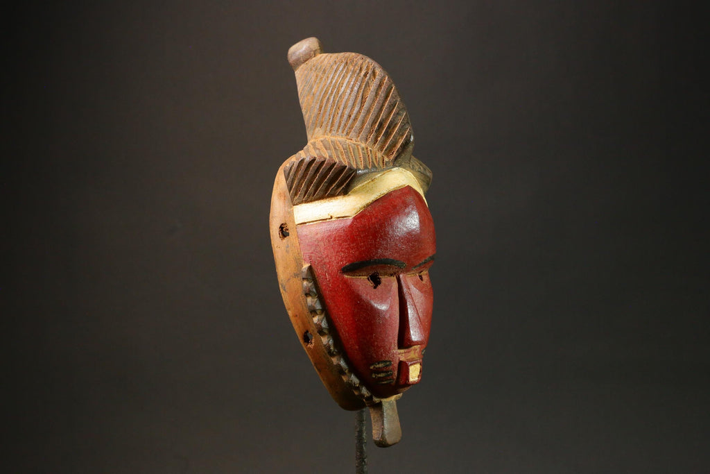 African Masks Ttribal Baule Wall Hanging Home Décor Mask for wall-G2990