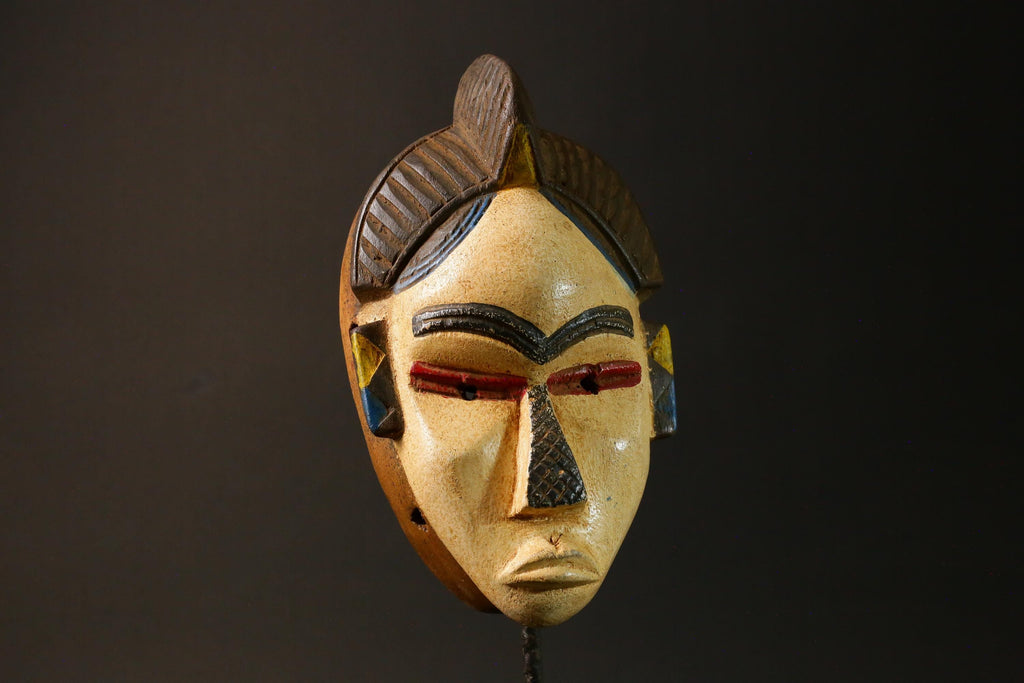 African Masks Ttribal Baule Wall Hanging Home Décor Mask for wall-G2997